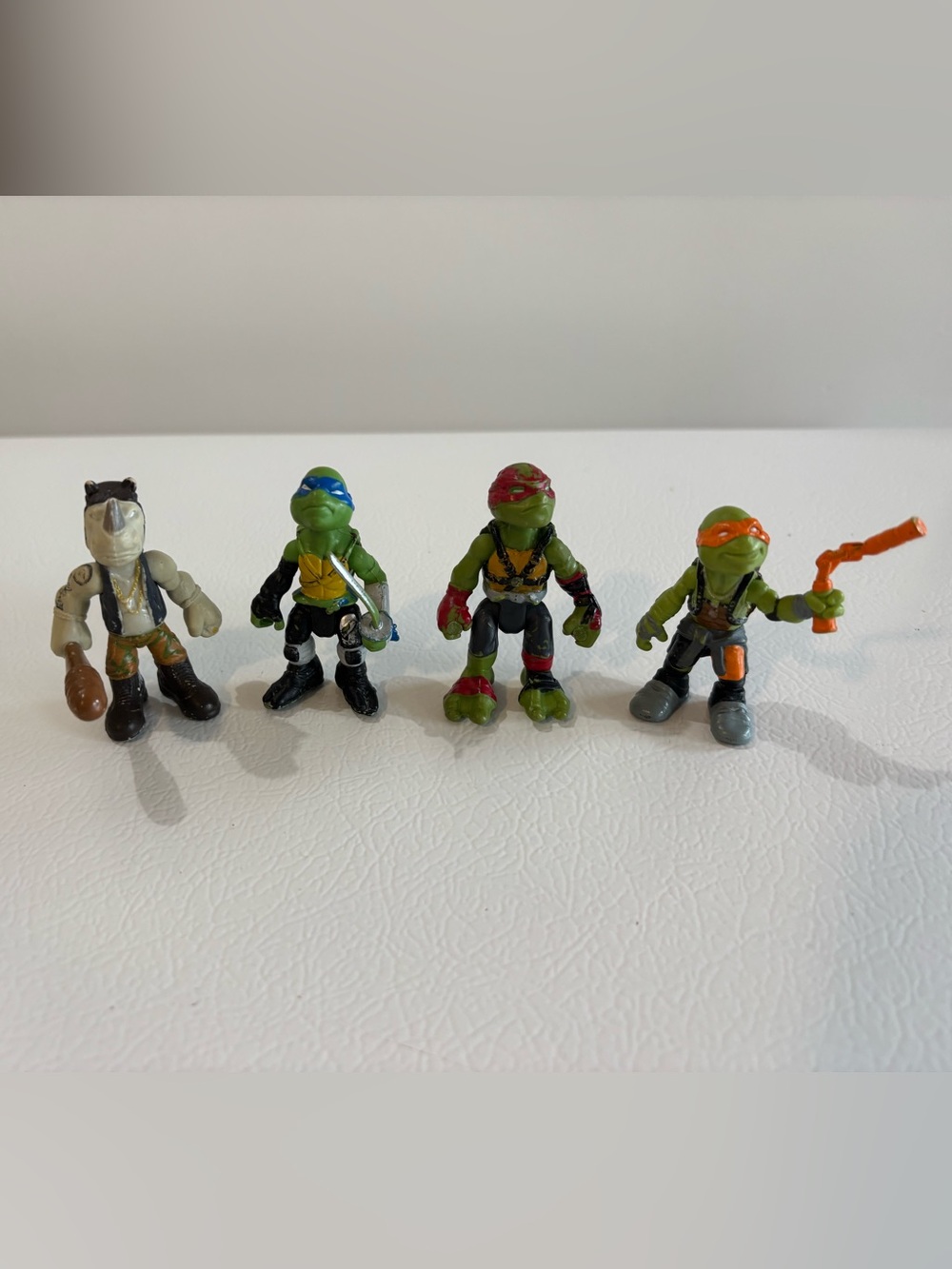 Teenage Mutant Ninja Turtles Mini Figures 2.5” TMNT Viacom Playmates Lot 2016